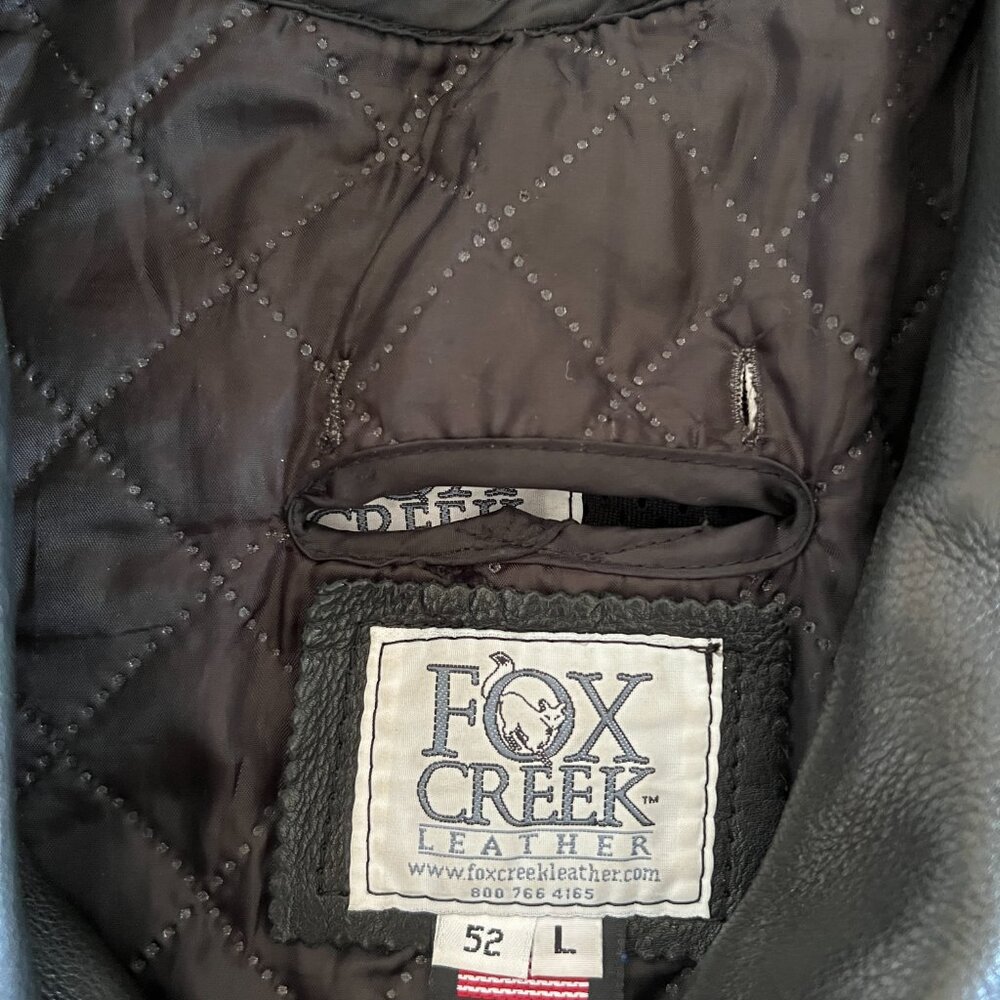 Leather Jacket, Harley Davidson Motorcycle, Fox Creek Leather Jacket - Picture 2 of 12